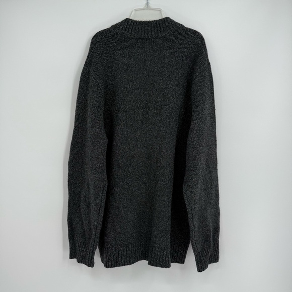 LL Bean 100% Lambs Wool Mens Ragg Size XL Tall Sweater Item ID 285175 Gray - Picture 7 of 10